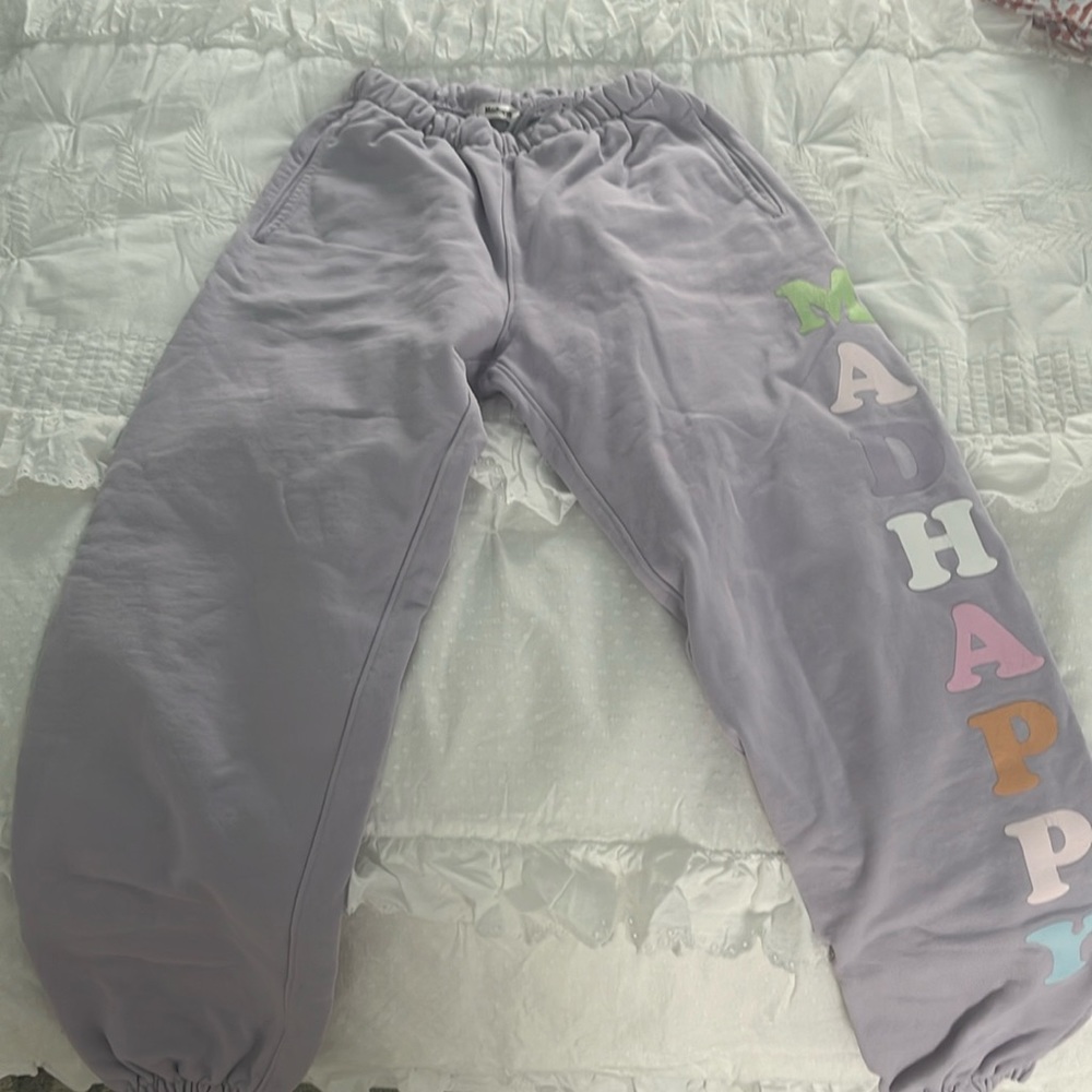Purple Madhappy original fleece sweatpants!